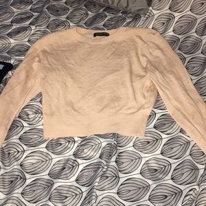 Long sleeve American apparel crop top